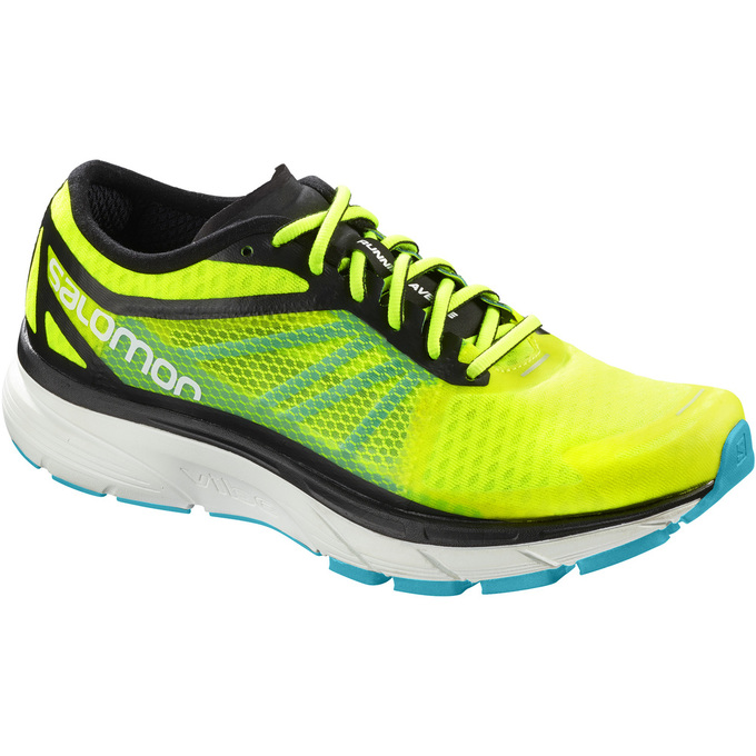 SALOMON SONIC RA Philippines - Men's Running Shoes - Fluorescent Yellow | 156380-KNF